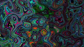 Abstract textured multicolored Iridescent liquid background video
