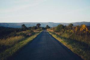 road on the mountains photo