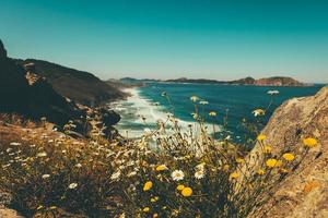 coastal line blue sky photo