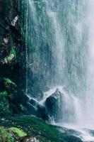 waterfall on the forest photo