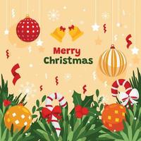 Christmas Ornament Background vector