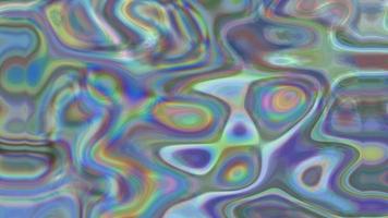 Abstract textured holographic Iridescent liquid background video