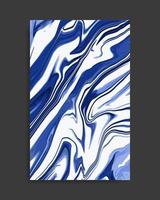 Abstract Blue White Liquid Marble Background vector