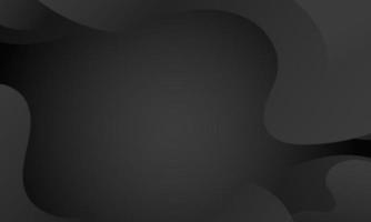Abstract Black Fluid Wave Background vector