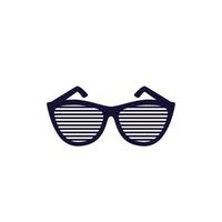 shutter sunglasses vector icon on white