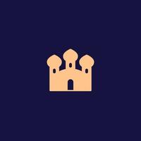 temple, religious building vector icon