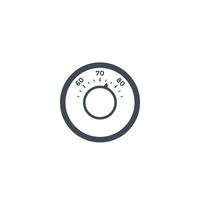 thermostat icon on white vector