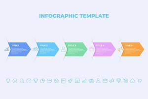 business infographics presentation slides template vector