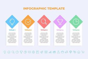 business infographics presentation slides template vector