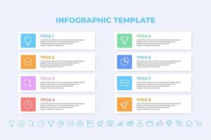 plantilla de diapositivas de presentación de infografías de negocios vector