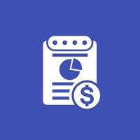 expense report vector icon