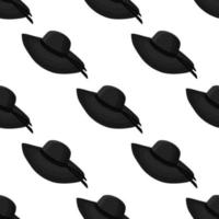Illustration on theme pattern women sun hats vector