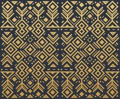 Navajo gold elements seamless patterns and abstract aztec elements vector