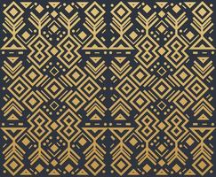 Navajo gold elements seamless patterns and abstract aztec elements vector