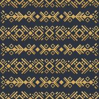 Navajo gold elements seamless patterns and abstract aztec elements vector