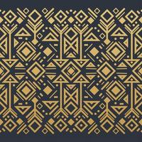 Navajo gold elements seamless patterns and abstract aztec elements vector