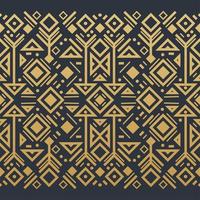 Navajo gold elements seamless patterns and abstract aztec elements vector