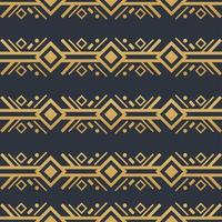 Navajo gold elements seamless patterns and abstract aztec elements vector