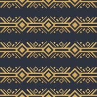 Navajo gold elements seamless patterns and abstract aztec elements vector