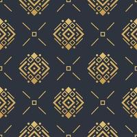 Navajo gold elements seamless patterns and abstract aztec elements vector