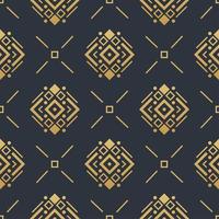 Navajo gold elements seamless patterns and abstract aztec elements vector