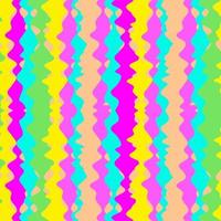 Abstract seamless pattern of multicolored wavy vertical stripes. Vector illustration.