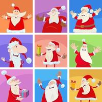 holiday design with happy Christmas characters vector