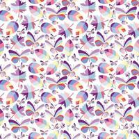 cute colorful leaf pattern vector