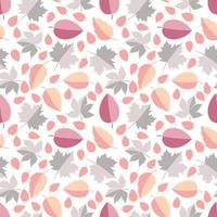 cute colorful leaf pattern vector