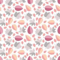 cute colorful leaf pattern vector