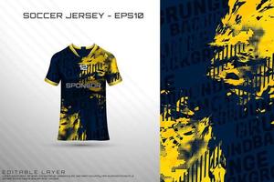 Sports jersey and t-shirt template sports jersey design vector mockup.