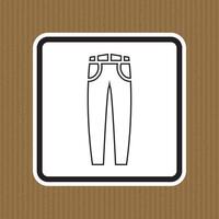 Jeans vector icon isolated on white background