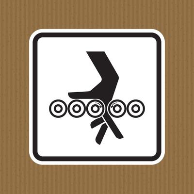 Hand Entanglement Rollers Symbol Sign Isolate on White Background,Vector Illustration