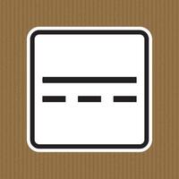 Direct Current DC Symbol Sign Isolate On White Background,Vector Illustration EPS.10 vector