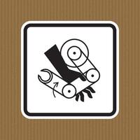 Hand Crush Robot Symbol Sign Isolate On White Background,Vector Illustration EPS.10 vector