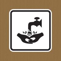 Symbol Wash Your Hands Please Isolate On White Background,Vector Illustration EPS.10 vector