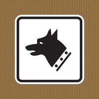 Signo de símbolo de perro calibre aislar sobre fondo blanco, ilustración vectorial eps.10 vector