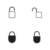 lock icon vector illustration design template