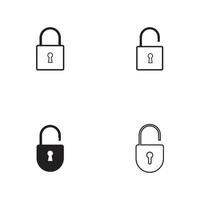 lock icon vector illustration design template