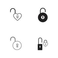 lock icon vector illustration design template