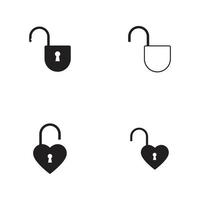 lock icon vector illustration design template