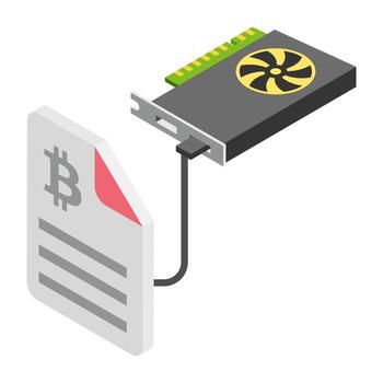 Bitcoin Whitepaper Concepts vector