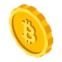 Trendy Bitcoin Concepts vector