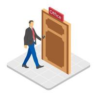 Office Entrance Concepts vector