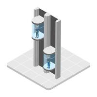 Trendy Elevator Concepts vector