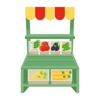 conceptos de tienda de verduras vector