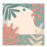 Autumn card with leaves. Decor for banners, discount cards vector