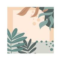 Autumn card with leaves. Decor for banners, discount cards vector