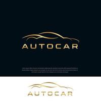 Abstract car logo design concept automotive topic vector car logo design template