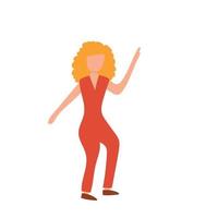 Dancing people. Party - Move to the music. Flat abstract style vector